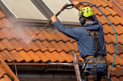 Démoussage et hydrofuge de toiture à Favalello